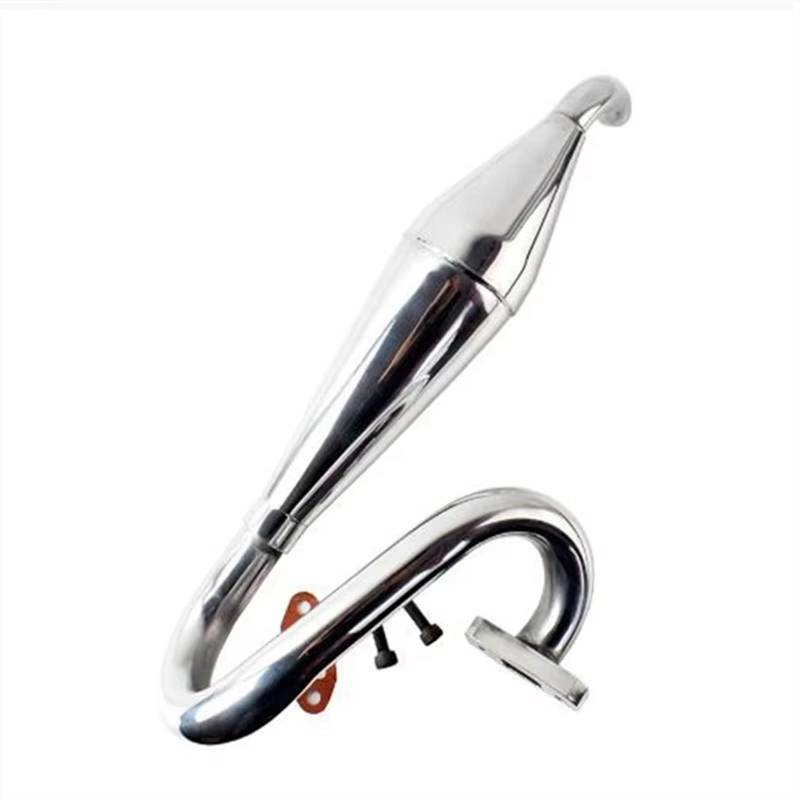 APMXQWIL RC Autoteile Kompatibel Mit HSP 050024 1/5 Fernbedienungsauto, Verbesserte Teile, Modifiziertes Ersatzzubehör, Schalldämpfer, Metallauspuffrohr von APMXQWIL