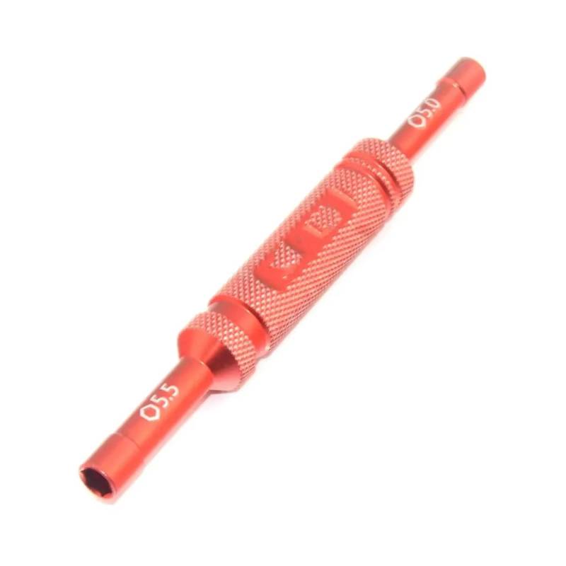 APMXQWIL RC Autoteile Kompatibel Mit Hudy #170005 RC Auto Boot Drone Flugzeug Quadcopter 2in1 RC Werkzeuge Sechskantschraubendreher 5mm/5,5mm Innensechskant Werkzeug(Red) von APMXQWIL