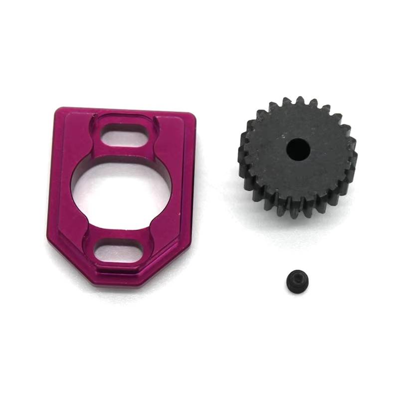 APMXQWIL RC Autoteile Kompatibel Mit MJX 14301 14302 14303 14209 14210 1/14 RC Fernbedienung Auto Metall Teile Motor Basis Stahl Motor Zähne 23T(Purple) von APMXQWIL