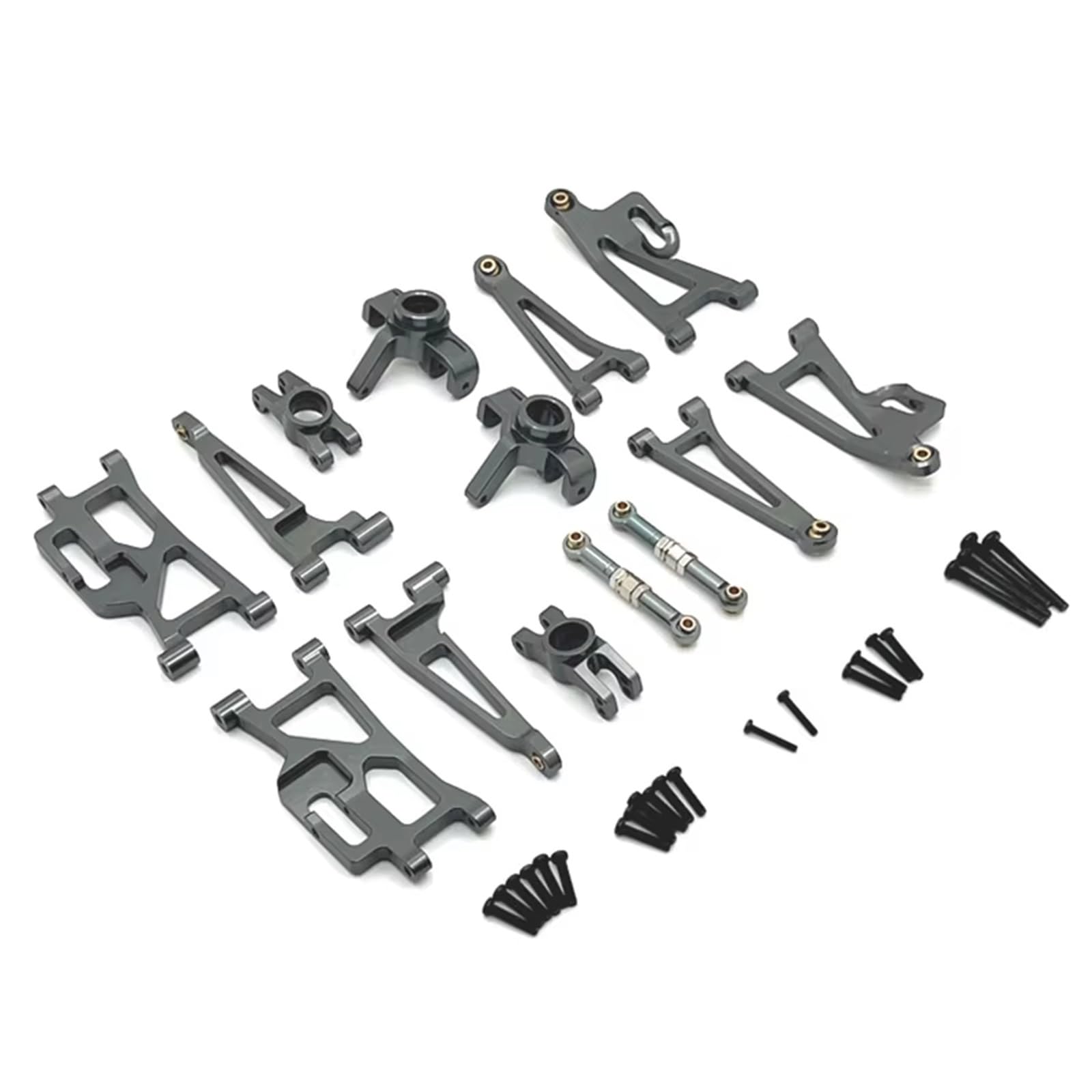 APMXQWIL RC Autoteile Kompatibel Mit MJX Für Hyper Für Go 14209 14210 H14BM 1/14 Fernbedienung Autozubehör Upgrade Und Modifikation Metallteile(Gray) von APMXQWIL