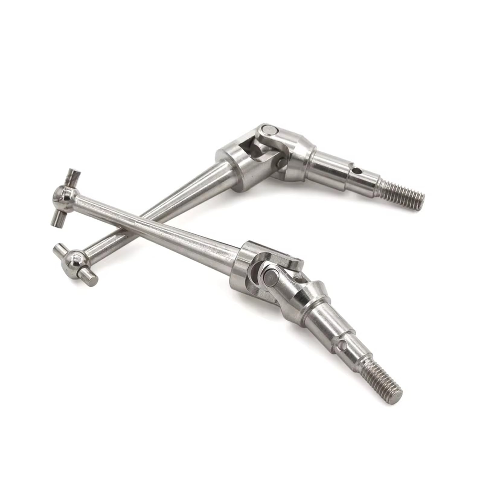 APMXQWIL RC Autoteile Kompatibel Mit MJX H16 16207 16208 16209 16210 14209 14210 2 Stück Metallantriebswelle CVD Antriebswelle 1/16 RC Auto Upgrade Teile Zubehör(Silver) von APMXQWIL