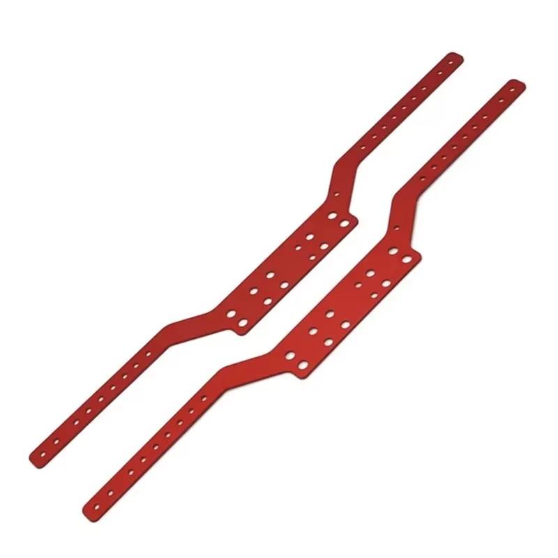 APMXQWIL RC Autoteile Kompatibel Mit MN Für MN168 Für MN78 1/12 Fernbedienung Auto Teile Upgrade Aluminium Strahl Große Träger Zubehör(Red) von APMXQWIL