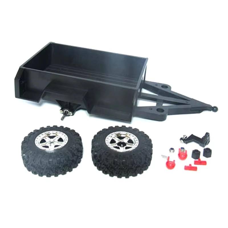 APMXQWIL RC Autoteile Kompatibel Mit MN Für WLP Für AUSTAR 1/18 RC Crawler Auto Upgrade Teile Ersatz Ersatz Zubehör Anhänger Mit Anhängerkupplung von APMXQWIL