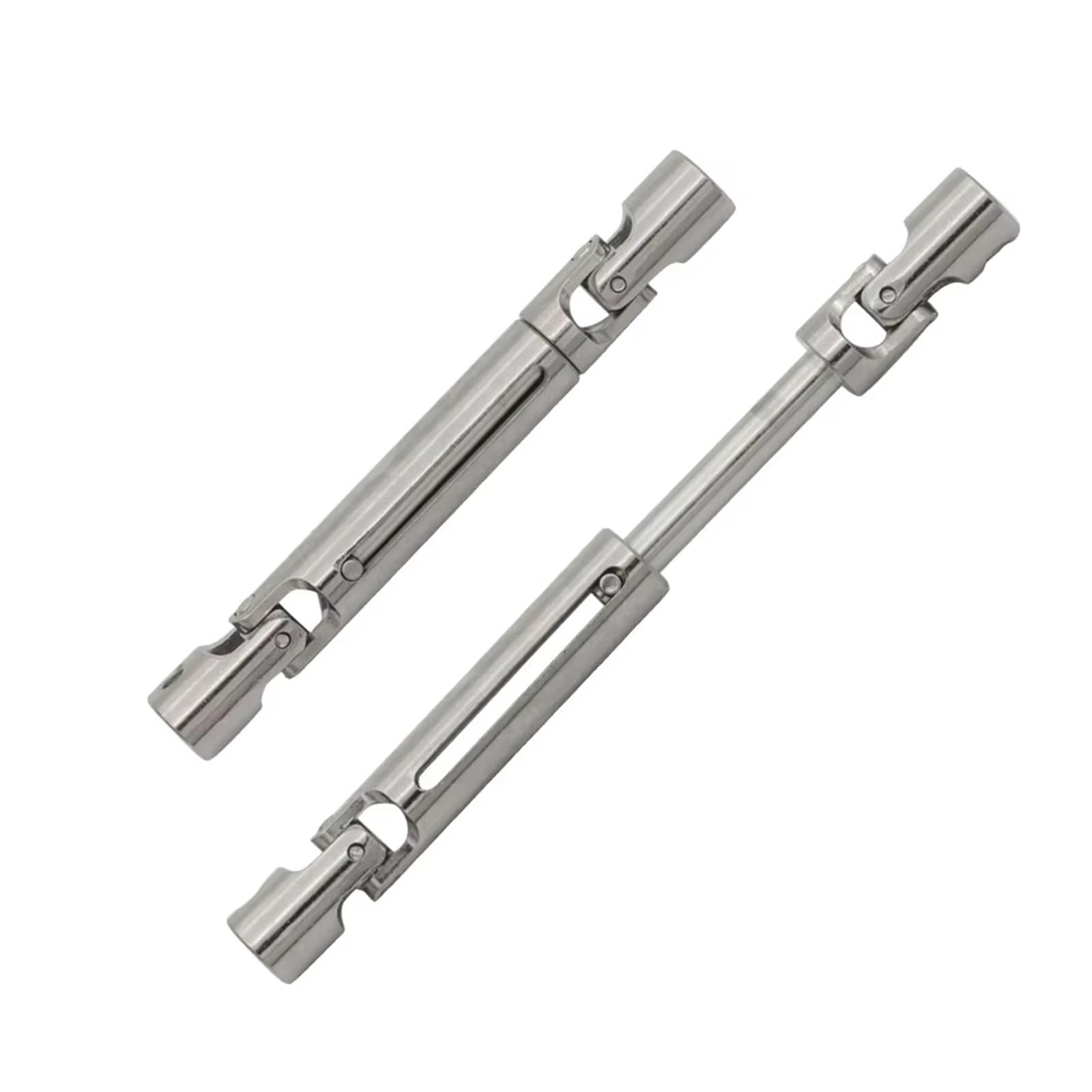 APMXQWIL RC Autoteile Kompatibel Mit MN78 Für MN82 LC79 Metallantriebswelle Antriebswelle Mit 3 Mm Bis 4 Mm Wellenhülse 1/12 RC Auto Upgrade Teile Zubehör(Silver) von APMXQWIL
