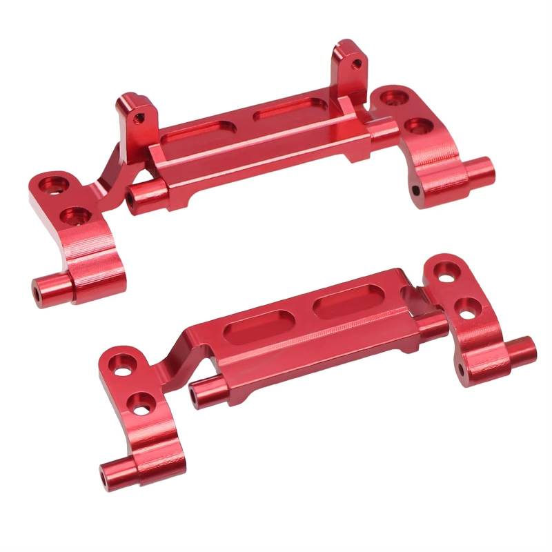 APMXQWIL RC Autoteile Kompatibel Mit MN78 Vorder-/Hinterachse Spurstange Für Sitz Spurstangenhalterung Zugstangenbasis Für Sitz Für 1/12 RC Auto-Ersatzteile(Red) von APMXQWIL