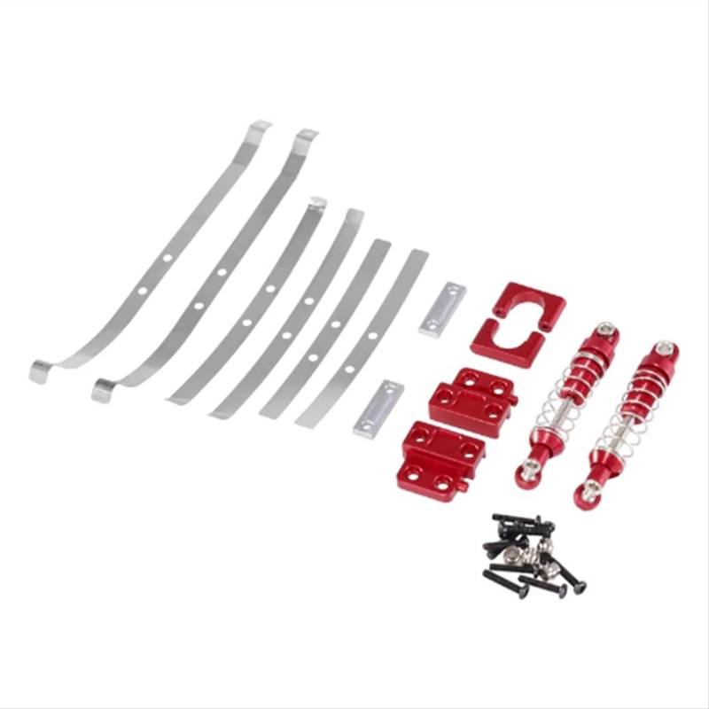 APMXQWIL RC Autoteile Kompatibel Mit MN82 LC79 Fernbedienung Auto Ersatzteile Hinterer Stoßdämpfer Aluminiumlegierung Upgrade Hinterachse Feste Teile von APMXQWIL