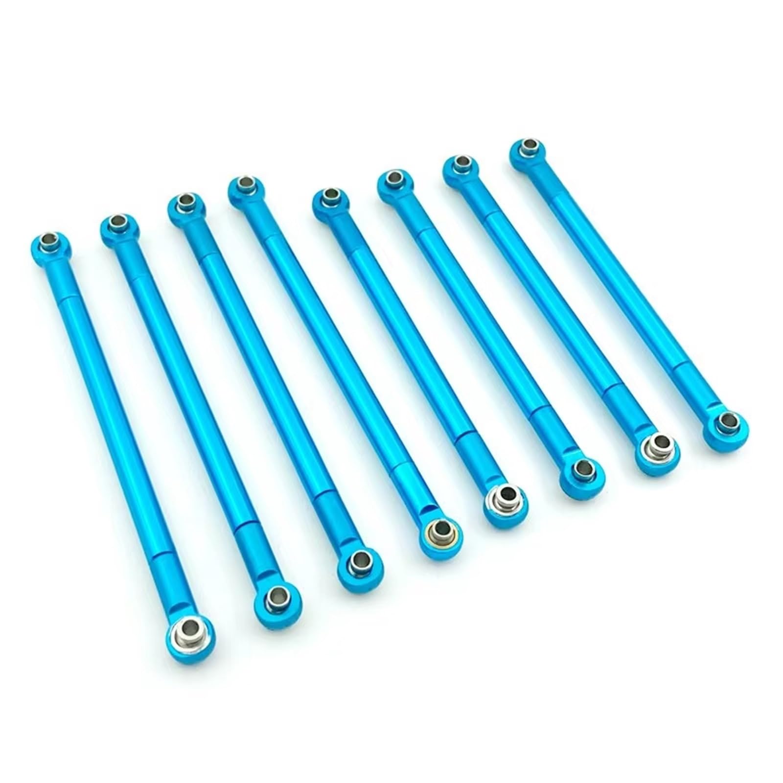 APMXQWIL RC Autoteile Kompatibel Mit MN86S MN86 MN86KS MN86K Für MN G500 1/12 RC-Autos, Upgrade-Teile, Zubehör-Set, 8-teilige Zugstange, Metall-Pleuelstange(Blue) von APMXQWIL