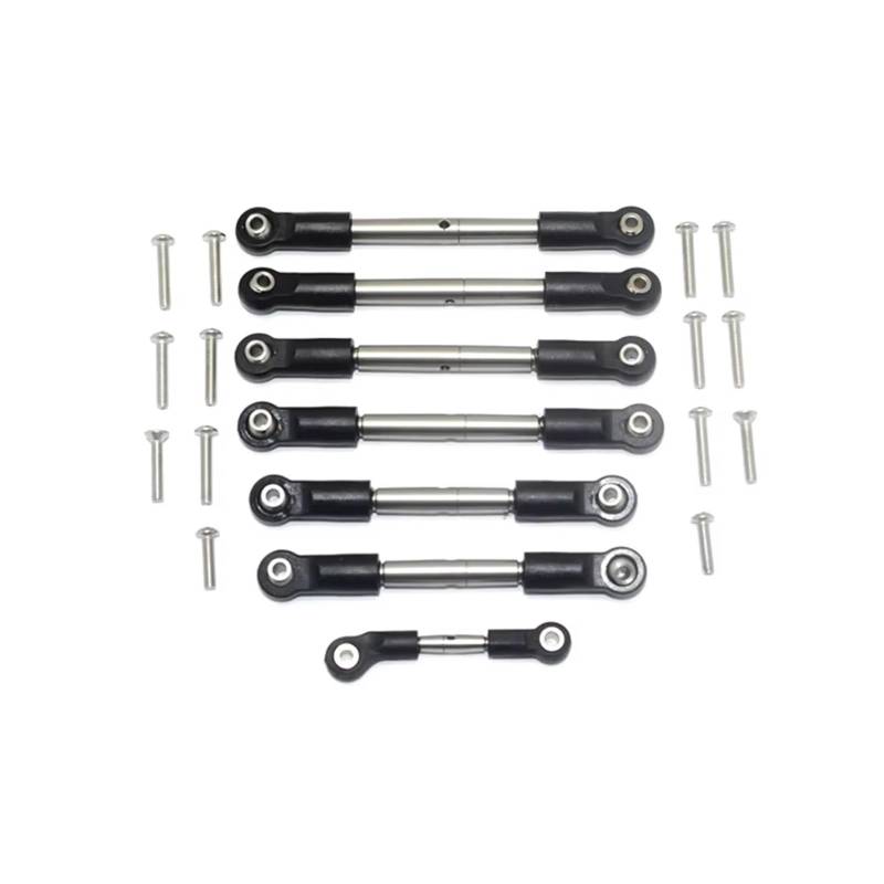 APMXQWIL RC Autoteile Kompatibel Mit Rustler Für Stampede Für HOSS Für Slash 4X4 Für VXL 1/7 1/10 RC Auto Metall Spurstange Zehenglieder von APMXQWIL