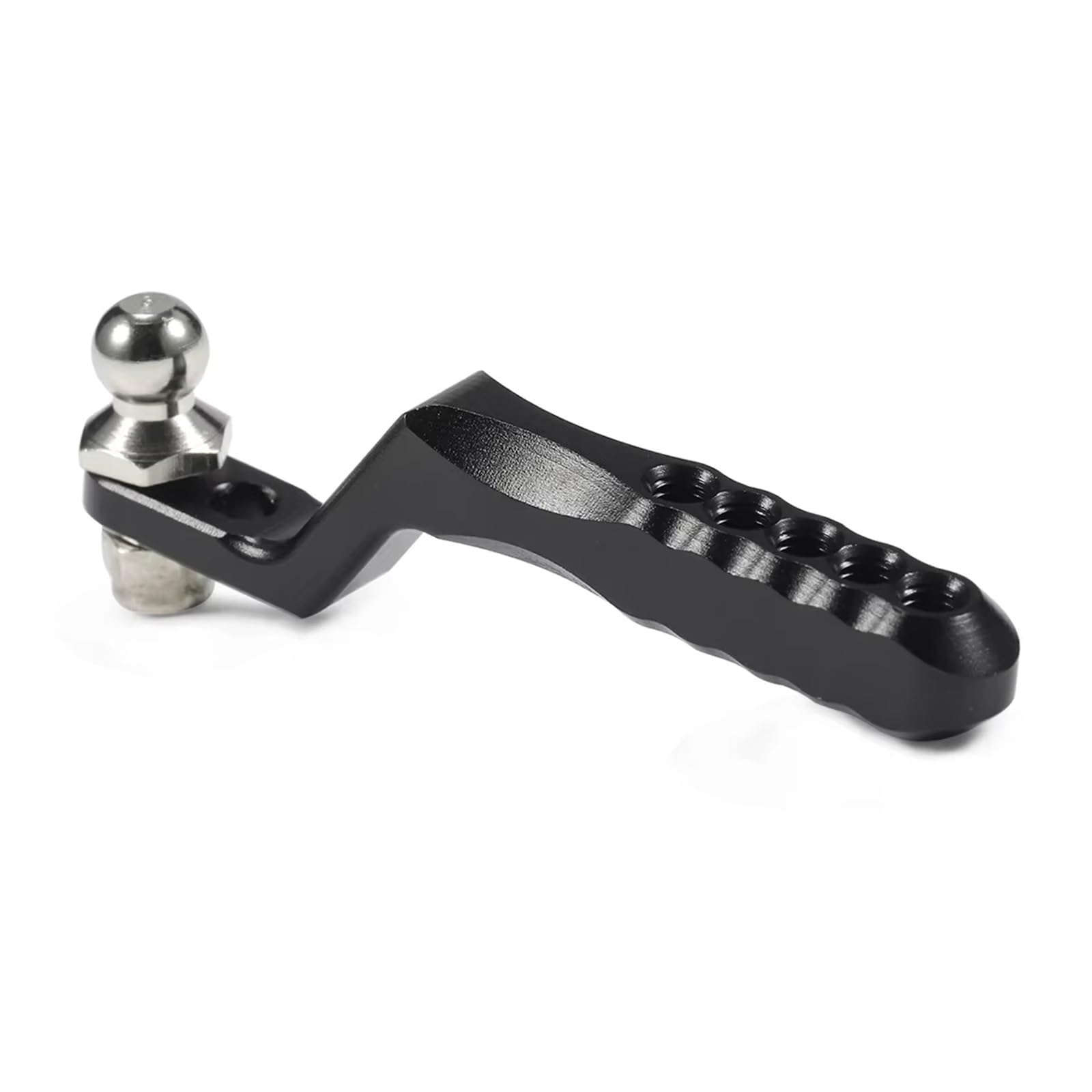 APMXQWIL RC Autoteile Kompatibel Mit SCX10 II Für TRX4 Für Defender Für Element Für Enduro D90 TF2 CC01 RC Anhängerkupplung Anhängerhaken Für 1/10 Für Rock Crawler(Black) von APMXQWIL