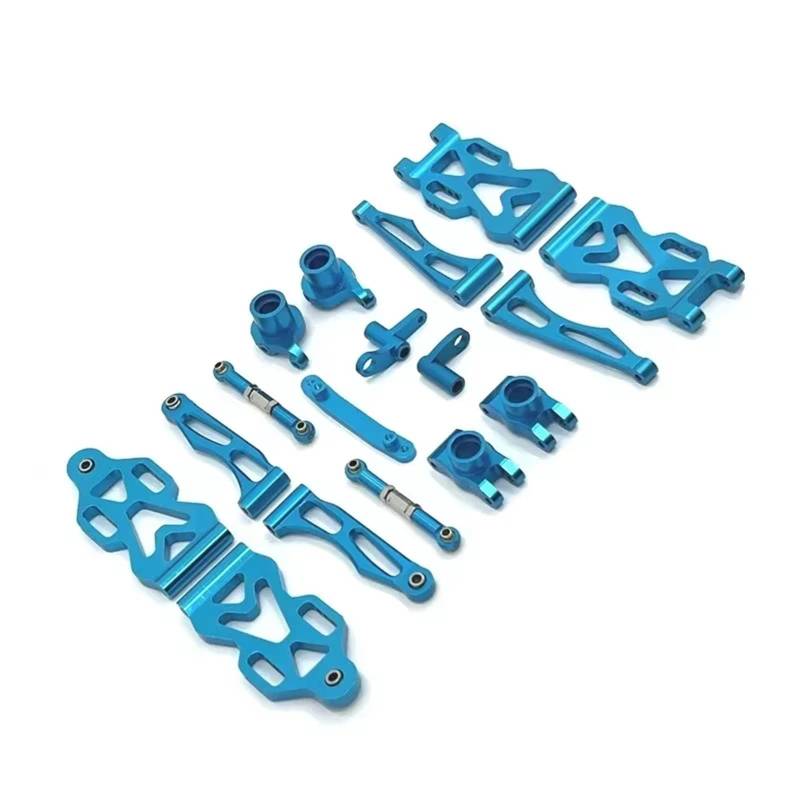 APMXQWIL RC Autoteile Kompatibel Mit SCY Für JJRC 16101 16102 16103 16104 16106 16201 1/16 RC Autoteile Upgrade Für Schwinge, Lenkschale, Pleuelsatz(Blue) von APMXQWIL