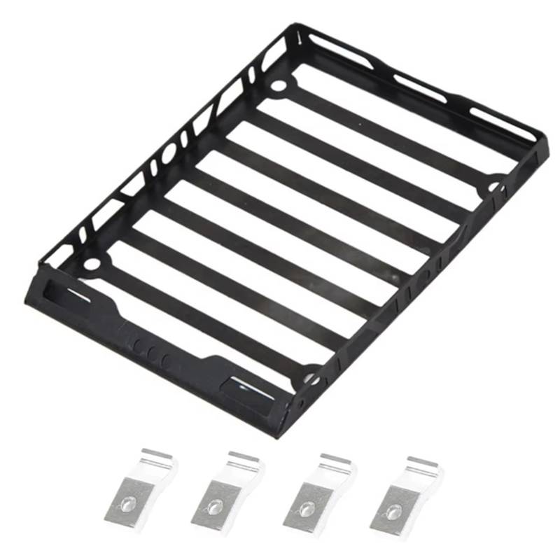 APMXQWIL RC Autoteile Kompatibel Mit Suzuki Für Jimny 1/16 RC Auto-Upgrade-Teile DIY Ersatzteil Zubehör Metall Gepäckträger Dachträger von APMXQWIL