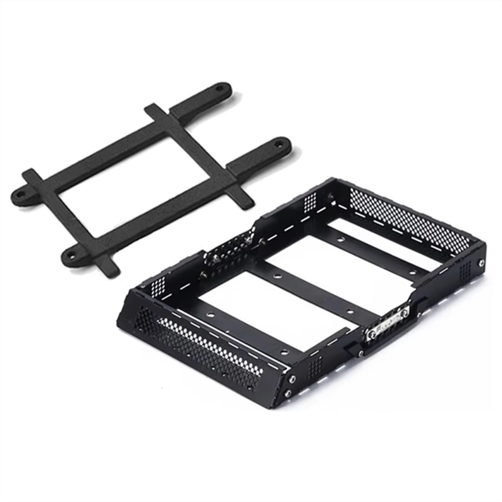 APMXQWIL RC Autoteile Kompatibel Mit TRAXXAS Für TRX4M 1/18 RC Crawler Car Upgrade-Teile Zubehör Metallgepäckträger Dachträger Mit Befestigungsschiene APMXQWIL RC Autoteile Kompatibel Mit TRAXXAS Für TRX4M 1/18 RC Crawler Car Upgrade-Teile Zubehör Metallgepäckträger Dachträger Mit Befestigungsschiene von APMXQWIL