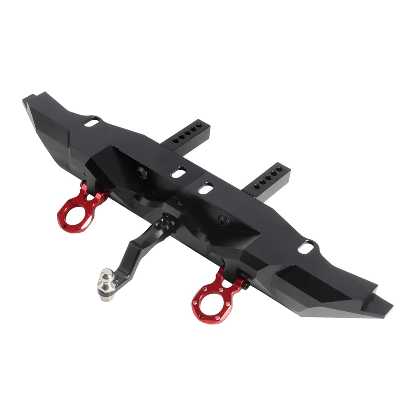 APMXQWIL RC Autoteile Kompatibel Mit TRX-4 Für Defender Für Chassis-Upgrade-Teile CNC-Aluminium-Heckstoßstange Mit Abschlepphaken Anhängerkupplung Für 1/10 RC Crawler Car(Black) von APMXQWIL