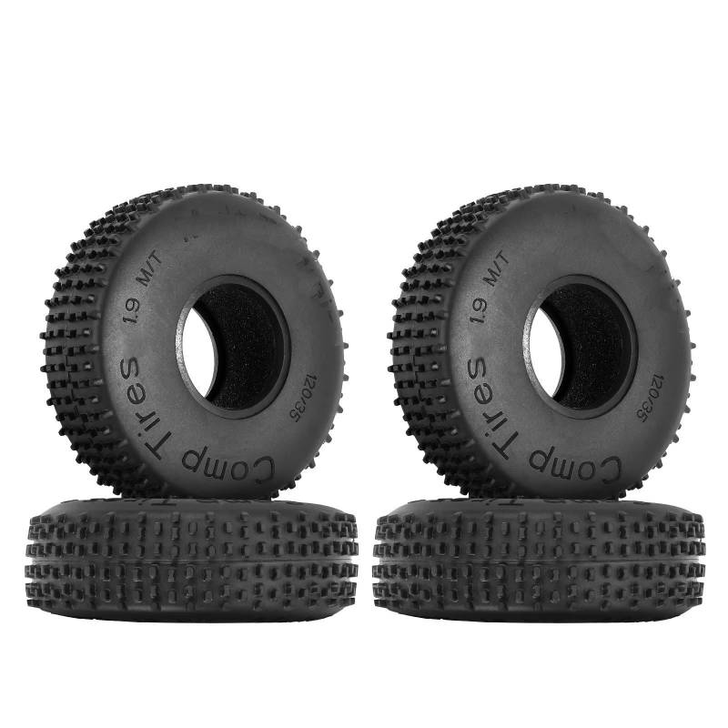 APMXQWIL RC Autoteile Kompatibel Mit TRX4 Für SCX10 Für Pro Für Capra Für Gen8 VS4-10 1/10 RC Crawler Für Rock Für Buggy 120 X 35 Mm Multi-Terrains 1,9-Zoll-Radreifen von APMXQWIL