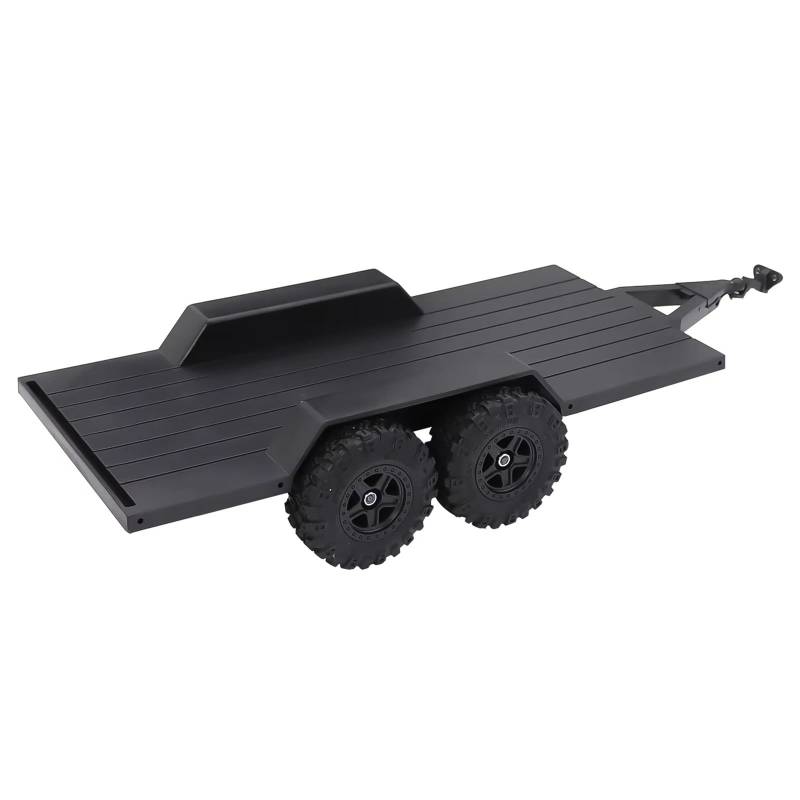 APMXQWIL RC Autoteile Kompatibel Mit TRX4-M Für Defender Für Bronco 1/18 RC Crawler Car Upgrade Teile Utility Trailer Mit Anhängerkupplung Für Schleppen Hinter Dem Auto von APMXQWIL