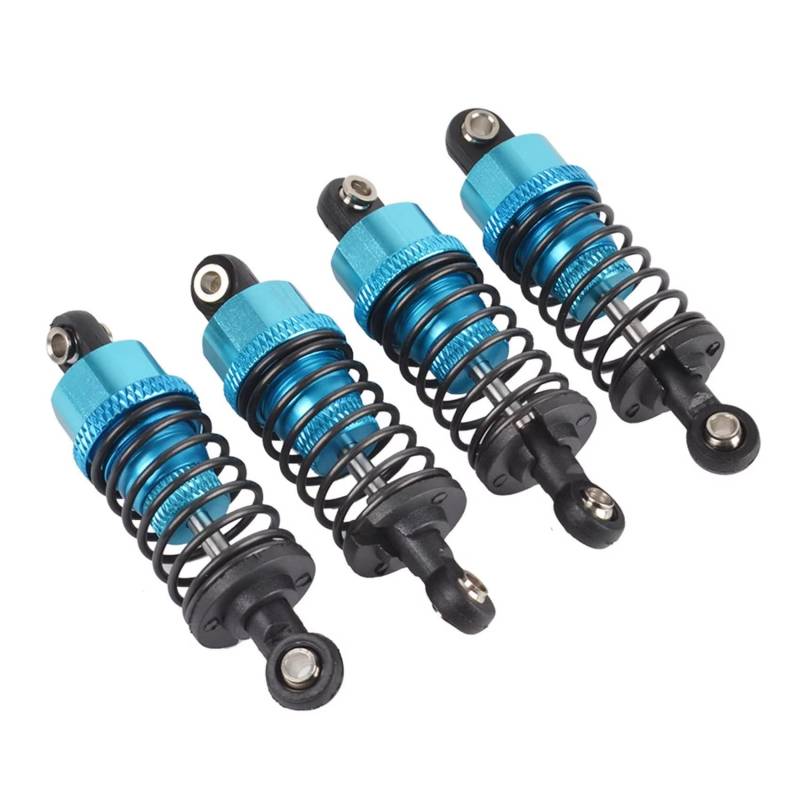 APMXQWIL RC Autoteile Kompatibel Mit Tamiya Für TT-01 Für TT02 M5 M6 1/10 RC-Upgrade-Teile 4 Stück RC-Autos Aluminium-Stoßdämpfer Vorne Hinten Dämpfer(Blue) von APMXQWIL