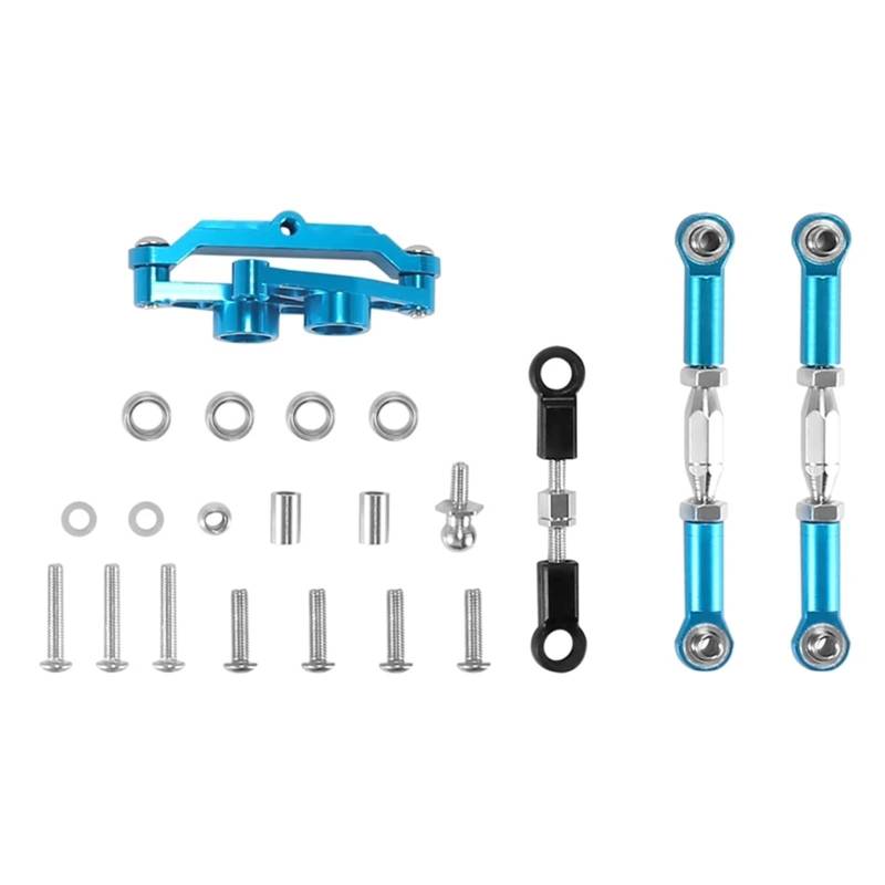 APMXQWIL RC Autoteile Kompatibel Mit Tamiya Für TT02B 1/10 RC Auto Upgrade Teile Zubehör Aluminiumlegierung Kugellager Kurbel Lenkung Set von APMXQWIL