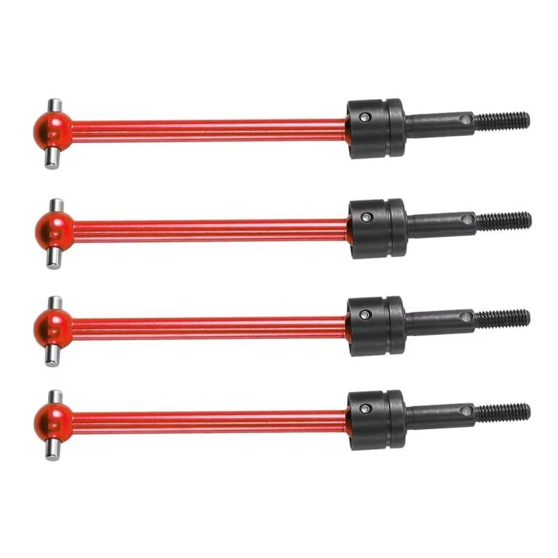 APMXQWIL RC Autoteile Kompatibel Mit Tamiya Für TT02B DT02 DT03 DF02 RC Auto Upgrade Teile Zubehör 4 Stück Metall Für Universal-Antriebswelle CVD 64 Mm von APMXQWIL