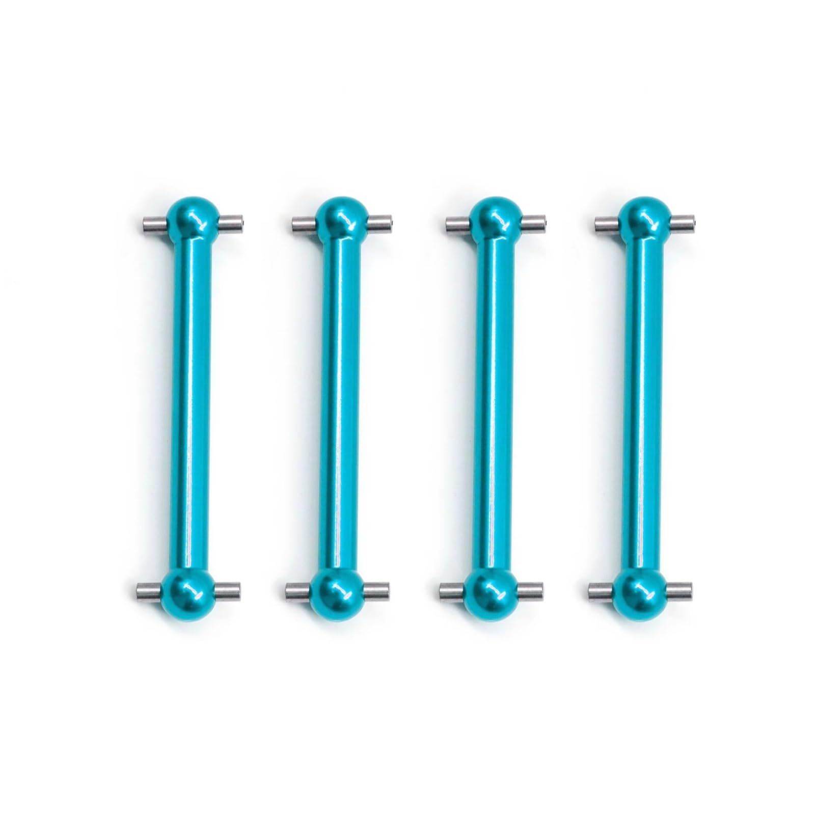 APMXQWIL RC Autoteile Kompatibel Mit Tamiya Für TT02B Für TT-02B 1/10 RC Auto Upgrades Teile 4Pcs Metall Für Universal Antriebswelle Antriebswelle CVD Dogbone(Blue) von APMXQWIL