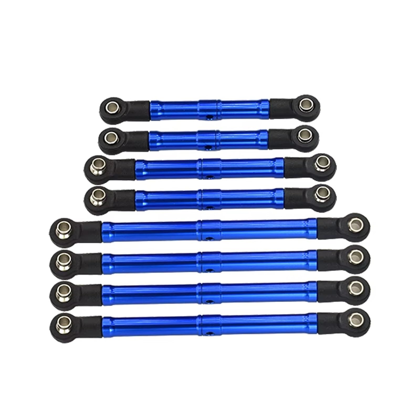 APMXQWIL RC Autoteile Kompatibel Mit Traxxas Für TRX4M Für Defender Für Bronco 1/18 RC Crawler Auto Metall Verstellbare Aufhängung Link Set Spurstange(Blue) von APMXQWIL
