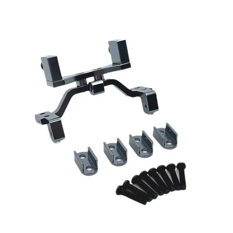 APMXQWIL RC Autoteile Kompatibel Mit WPL 1/10 C74 1/16 Ferngesteuertes Auto, Metall-Upgrade Für Federbefestigung, Lenkgetriebe, Festes Basis-Set(Gray) von APMXQWIL