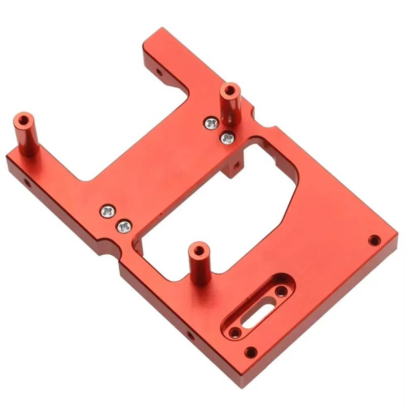 APMXQWIL RC Autoteile Kompatibel Mit WPL B14 B24 C14 C24 B16 B36 Für JJRC Q60 Q61 1/16 RC Auto Metall Lenkservo Lager Feste Montagehalterung Set Teile(Red) von APMXQWIL
