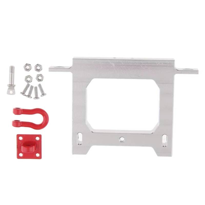 APMXQWIL RC Autoteile Kompatibel Mit WPL C14 C24 B16 B36 B14 B24 FY004 RC Truck Auto-Upgrade-Teile Zubehör Metall-Heckstoßstange Mit Anhängerkupplung von APMXQWIL
