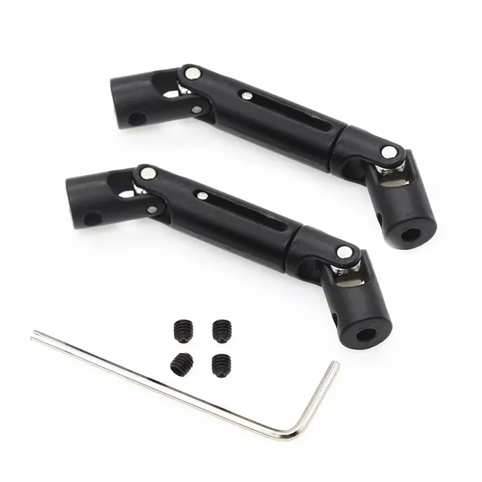 APMXQWIL RC Autoteile Kompatibel Mit WPL C14 C24 C34 Für MN D90 D91 D96 D99 D99S Für MN98 Für MN99S RC Auto Teile Zubehör 2 Stücke Metall Antriebswelle Antriebswelle(Black) von APMXQWIL