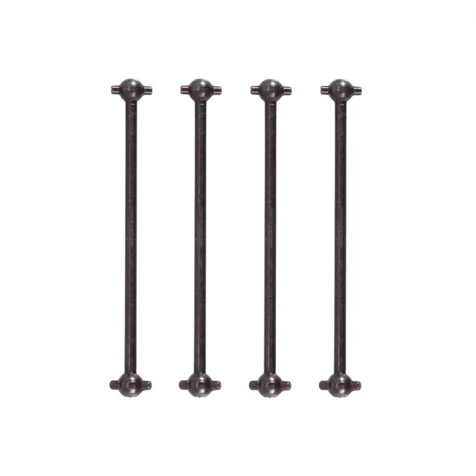 APMXQWIL RC Autoteile Kompatibel Mit Wltoys 144001 144002 144010 124007 124016 124017 124018 124019 RC Autoteile 4 Stück Antriebswelle Dogbone CVD Antriebswelle(Black) von APMXQWIL