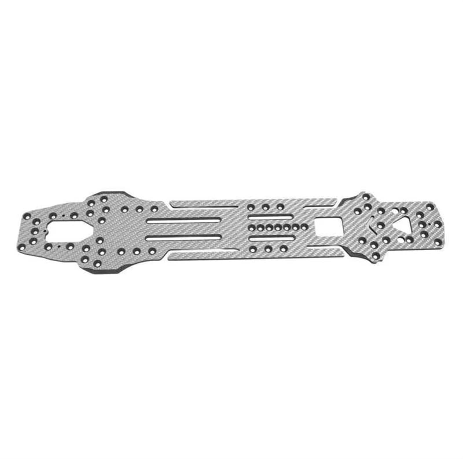 APMXQWIL RC Autoteile RC Auto Für Chassis Platte Kit ABS Batterie Halterung Kit Für 1: 10 Drift Auto Upgrade Ersatz Zubehör(Silver) von APMXQWIL