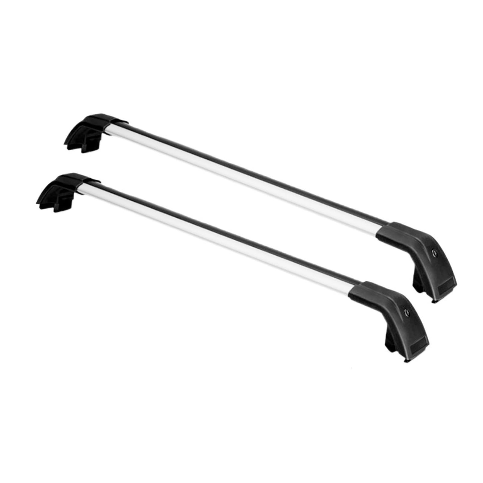 APNWVFO Dachträger 2 Stück Für MG Für HS 2025 Querstangen Kreuz Bars Dach Schiene Rack Abschließbar Aluminium Legierung Dachgepäckträger(Silver and Black) von APNWVFO