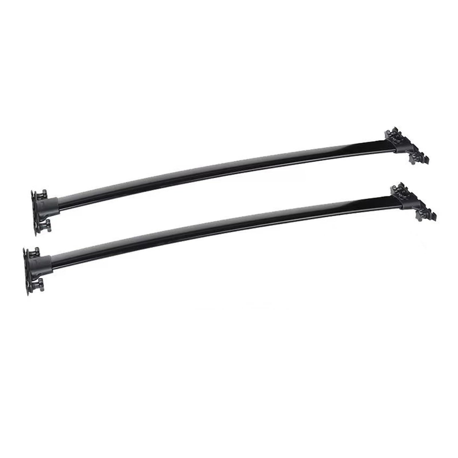 APNWVFO Dachträger 2-teilig/Set Für Toyota Für Highlander 2008–2013 (mit Seitenschienen) Schwarze Autodachträger-Querstangen Dachgepäckträger von APNWVFO