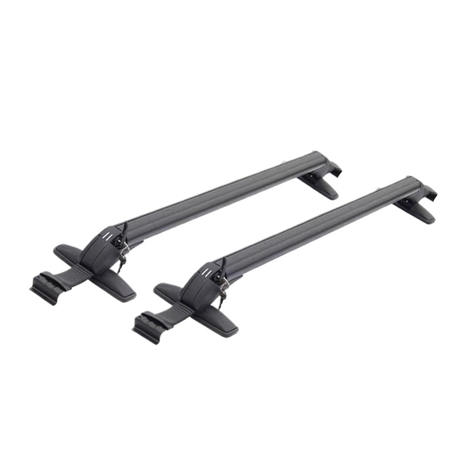 APNWVFO Dachträger 2-teiliger Universeller Schwarzer Fahrzeug-Autodachträger-Schienenträger Aus Aluminium Mit Schloss-Top-Autoträger Dachgepäckträger(D-Pole 100cm-110cm) von APNWVFO