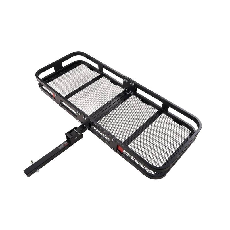 APNWVFO Dachträger Für SUV Truck Pickup Camping 47/53/60 In Hitch Cargo Carrier Anhängerkupplung Aluminium Cargo Basket Dachgepäckträger(A 60x24x6 in) von APNWVFO