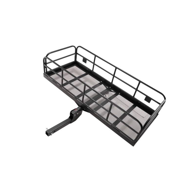 APNWVFO Dachträger Für SUV Truck Pickup Camping 47/53/60 In Hitch Cargo Carrier Anhängerkupplung Aluminium Cargo Basket Dachgepäckträger(D 60x24x14 in) von APNWVFO