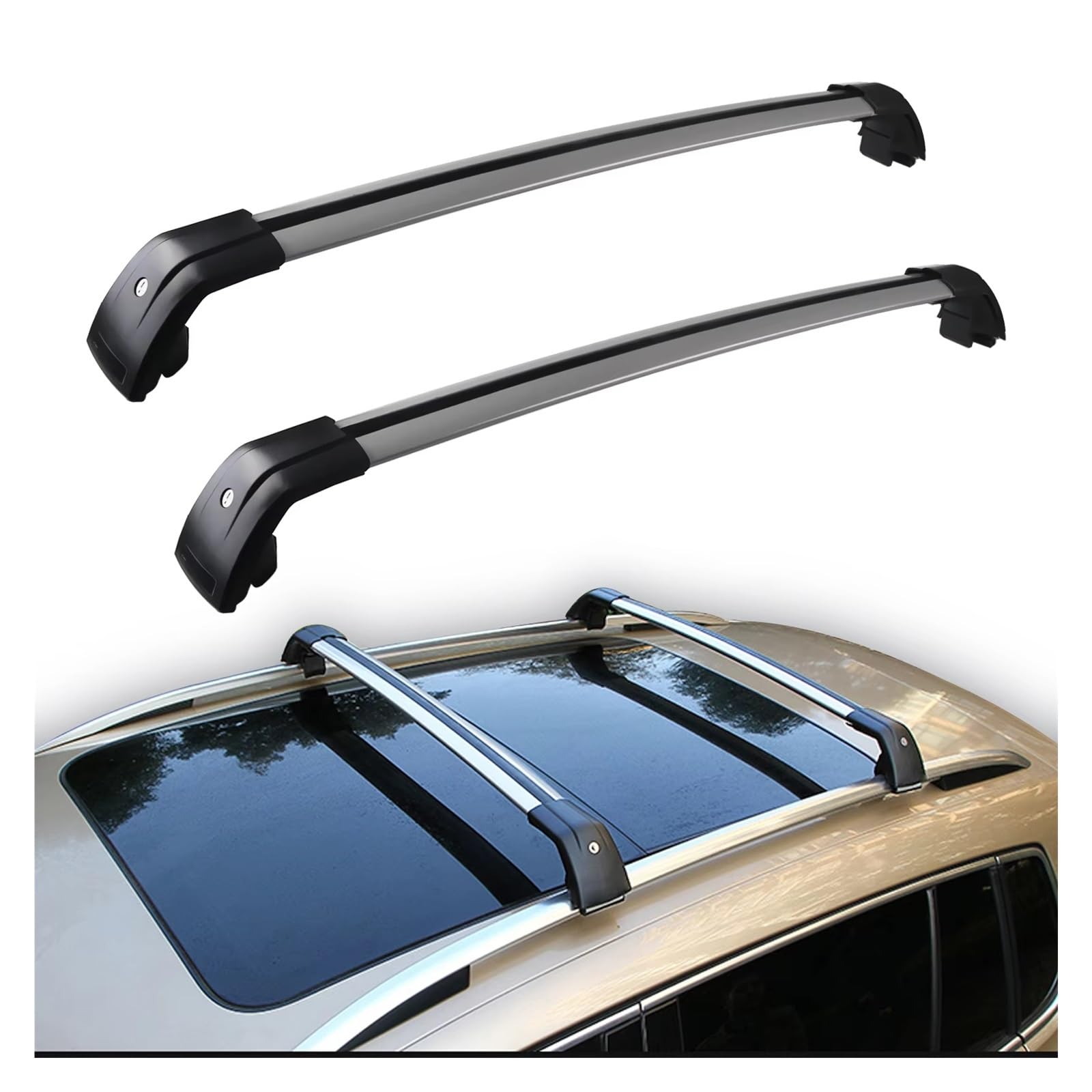 APNWVFO Dachträger Für Volvo Für XC60 2013 2014 2015 2016 2017 2018 Dachträger Seitenträger Querträger Dachgepäckträger Gepäck Mit Seitenschienen Dachgepäckträger APNWVFO Dachträger Für Volvo Für XC60 2013 2014 2015 2016 2017 2018 Dachträger Seitenträger Querträger Dachgepäckträger Gepäck Mit Seitenschienen Dachgepäckträger von APNWVFO