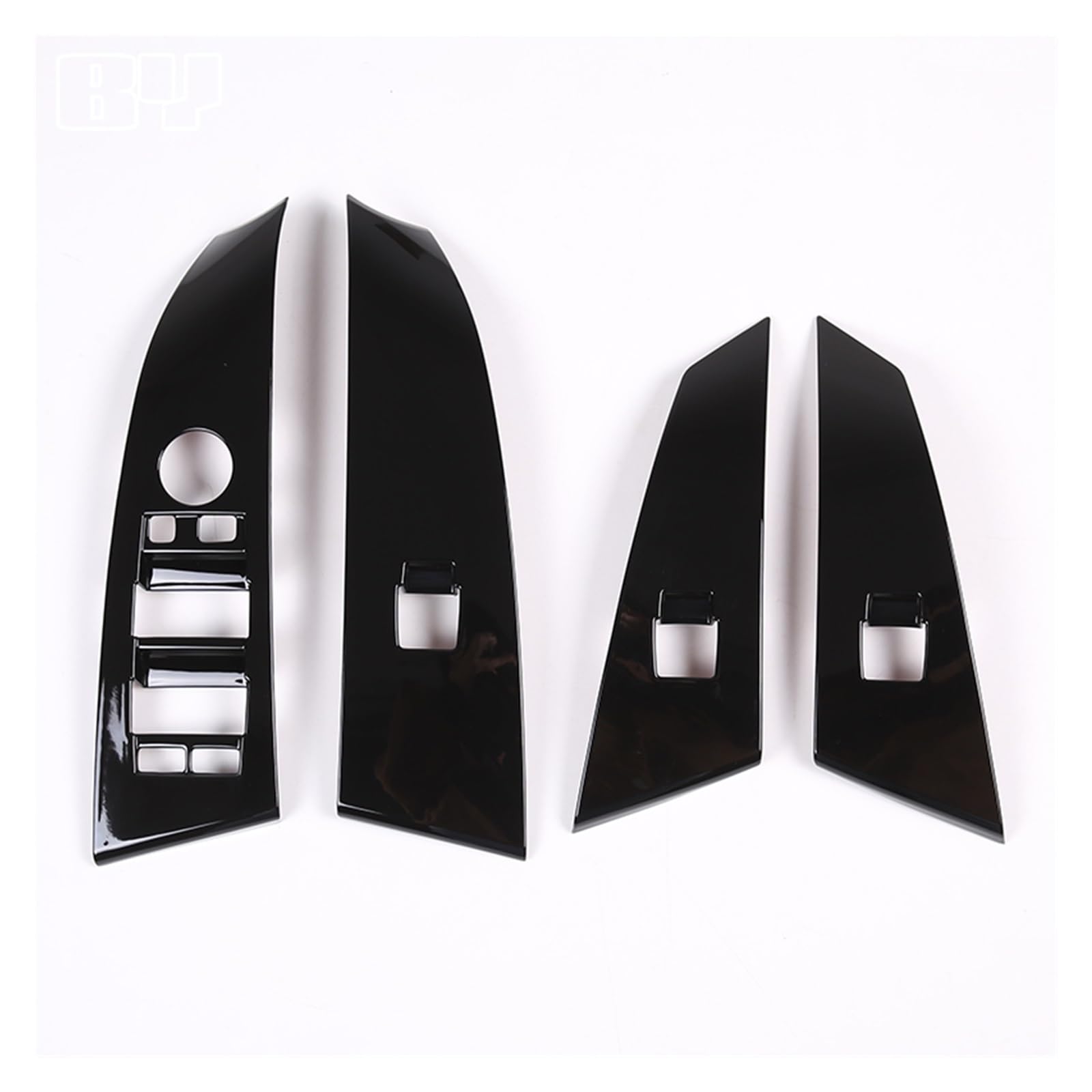 APNWVFO Innenausstattung Formteile Für 5 Series E60 2004 2005 2006 LHD Fensterheber-Taste Schalter Panel Abdeckung Rahmen Trim Innen Auto Zubehör Auto-Dekor Zubehör(Gloss Black) von APNWVFO