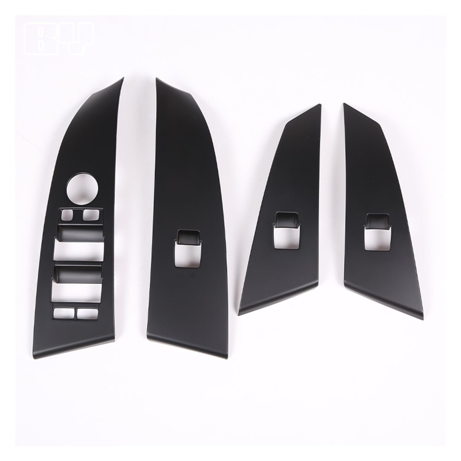 APNWVFO Innenausstattung Formteile Für 5 Series E60 2004 2005 2006 LHD Fensterheber-Taste Schalter Panel Abdeckung Rahmen Trim Innen Auto Zubehör Auto-Dekor Zubehör(Matte Black) von APNWVFO