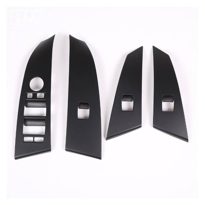 APNWVFO Innenausstattung Formteile Für 5 Series E60 2004 2005 2006 LHD Fensterheber-Taste Schalter Panel Abdeckung Rahmen Trim Innen Auto Zubehör Auto-Dekor Zubehör(Matte Black) von APNWVFO