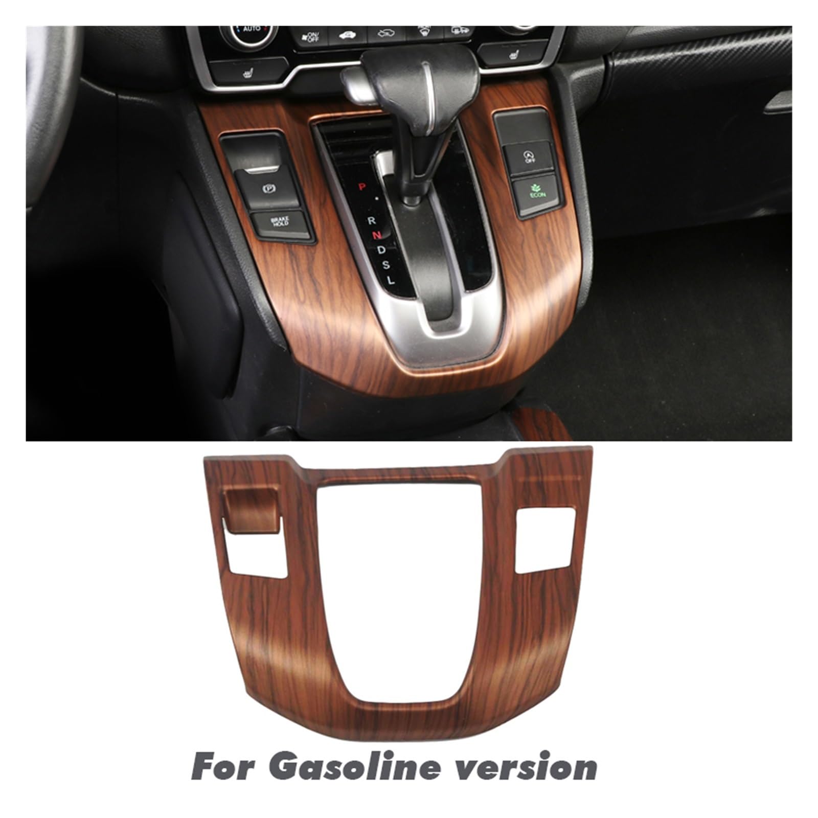 APNWVFO Innenausstattung Formteile Für CRV Für CR-V 2017 2018 2019 2020 Autoinnenraum Pfirsichholzmaserung Innentürgriff Dekorationsrahmen Auto-Dekor Zubehör(Gasoline Version) von APNWVFO