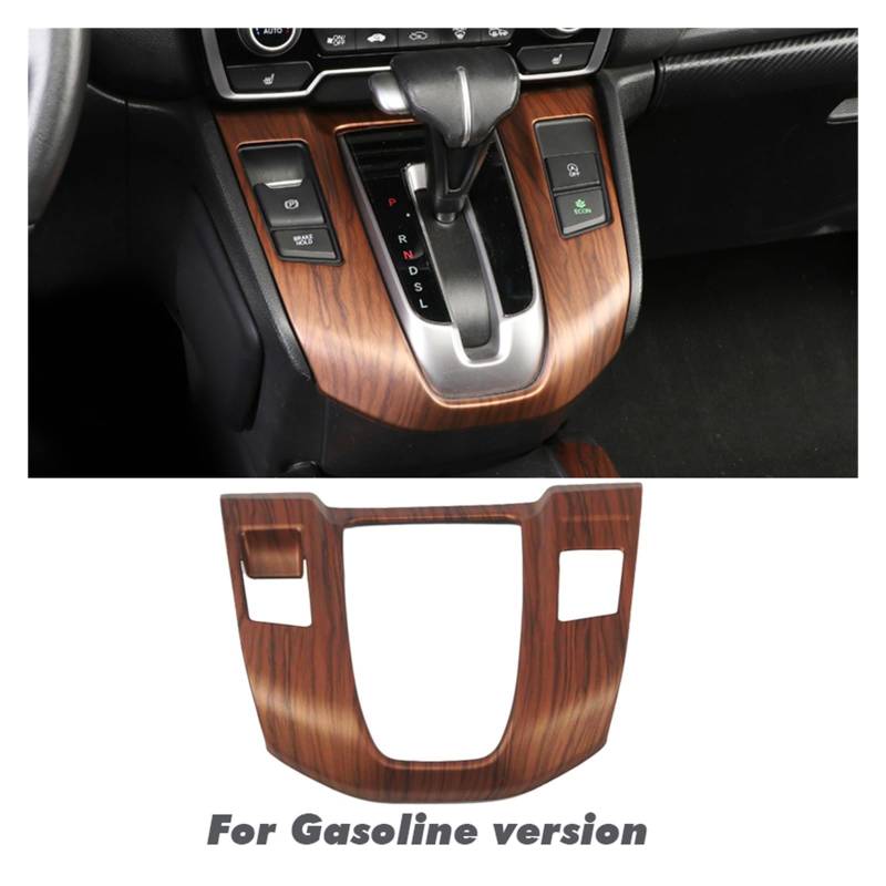 APNWVFO Innenausstattung Formteile Für CRV Für CR-V 2017 2018 2019 2020 Autoinnenraum Pfirsichholzmaserung Innentürgriff Dekorationsrahmen Auto-Dekor Zubehör(Gasoline Version) von APNWVFO