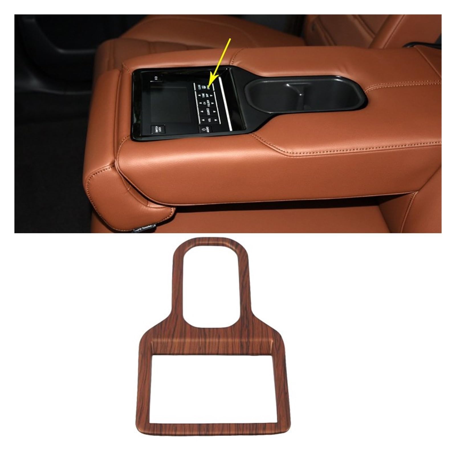 APNWVFO Innenausstattung Formteile Für CRV Für CR-V 2017 2018 2019 2020 Autoinnenraum Pfirsichholzmaserung Innentürgriff Dekorationsrahmen Auto-Dekor Zubehör(High Configuration-C) von APNWVFO
