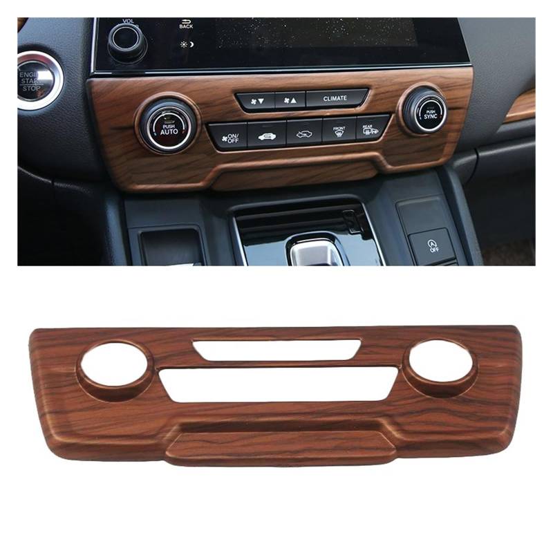 APNWVFO Innenausstattung Formteile Für CRV Für CR-V 2017 2018 2019 2020 Autoinnenraum Pfirsichholzmaserung Innentürgriff Dekorationsrahmen Auto-Dekor Zubehör(Medium Configuration) von APNWVFO