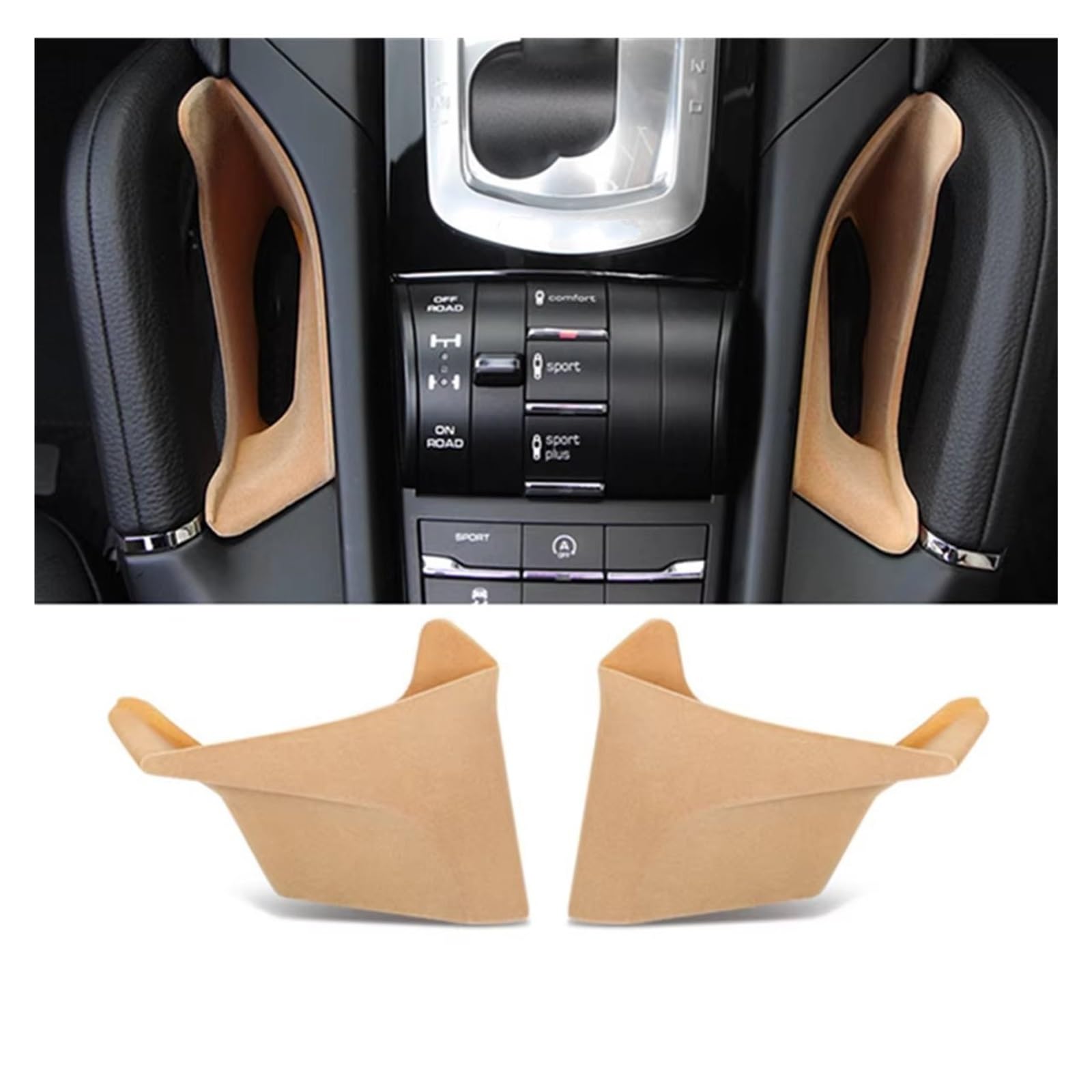 APNWVFO Innenausstattung Formteile Für Cayenne 2011 2012 2013 2014 2015 2016 2017 Auto Zentrale Armlehne Storage Box Container Organizer Fach Halter Auto-Dekor Zubehör(Beige) von APNWVFO