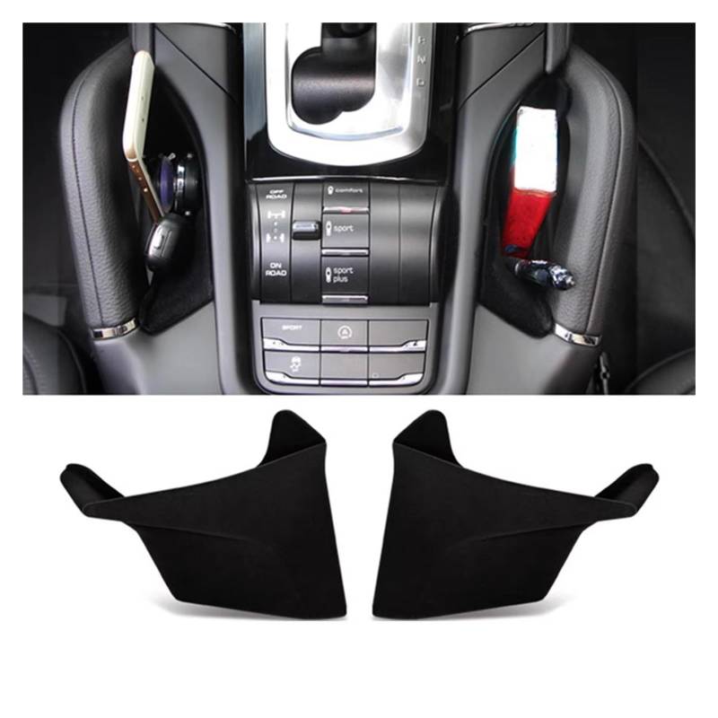 APNWVFO Innenausstattung Formteile Für Cayenne 2011 2012 2013 2014 2015 2016 2017 Auto Zentrale Armlehne Storage Box Container Organizer Fach Halter Auto-Dekor Zubehör(Schwarz) von APNWVFO