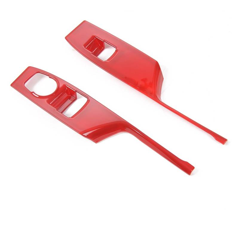 APNWVFO Innenausstattung Formteile Für Chevrolet Für Camaro 2017 2018 2019 2020 2021 Up Innen Zubehör Auto Fensterheber Schalter Panel Dekoration Abdeckung Auto-Dekor Zubehör(Red) von APNWVFO