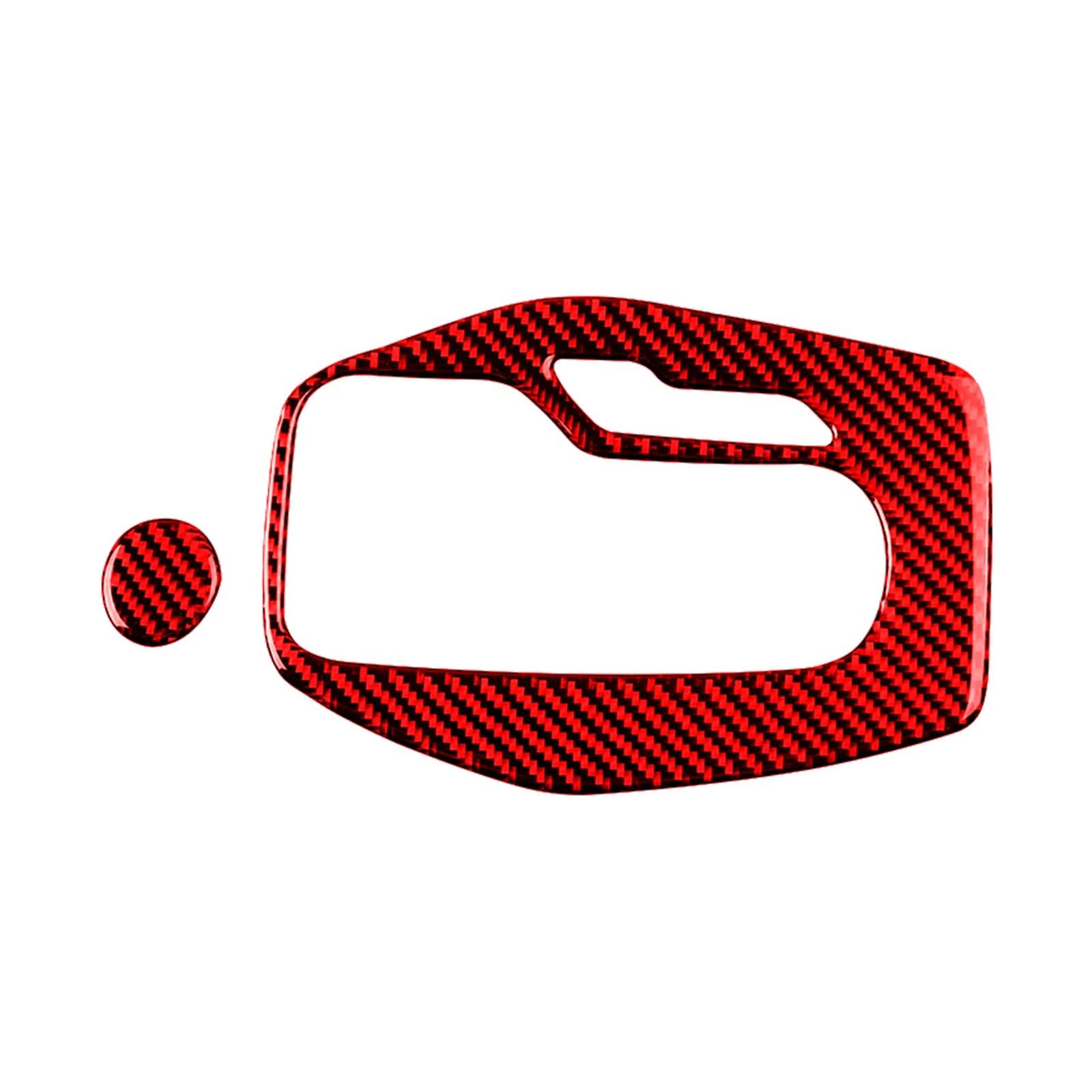 APNWVFO Innenausstattung Formteile Für Chevrolet Für Camaro 2017-2022 Zubehör Innenausstattung Auto Getriebe Shift Panel Rahmen Abdeckung Dekorative Aufkleber Auto-Dekor Zubehör(Red) von APNWVFO