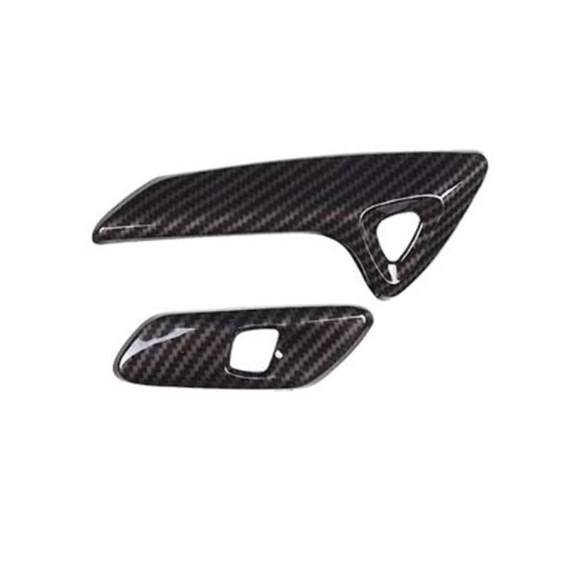 APNWVFO Innenausstattung Formteile Für Chevrolet Für Corvette C7 2014-2019 Auto Innentür Armlehne Elektrische Schalter Taste Rahmen Abdeckung Trim Aufkleber Auto-Dekor Zubehör(Carbon Fiber) von APNWVFO