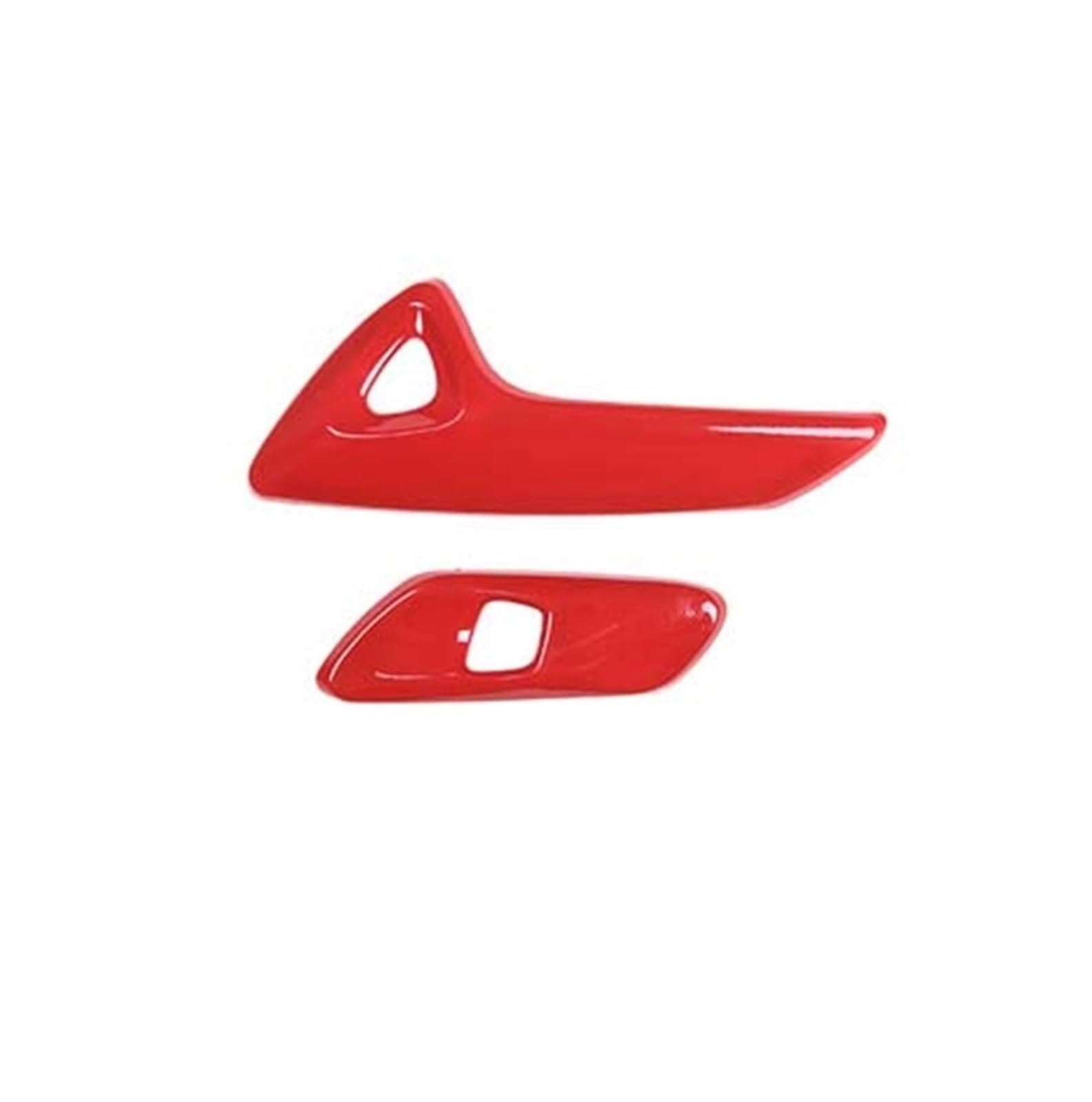 APNWVFO Innenausstattung Formteile Für Chevrolet Für Corvette C7 2014-2019 Auto Innentür Armlehne Elektrische Schalter Taste Rahmen Abdeckung Trim Aufkleber Auto-Dekor Zubehör(Red) von APNWVFO