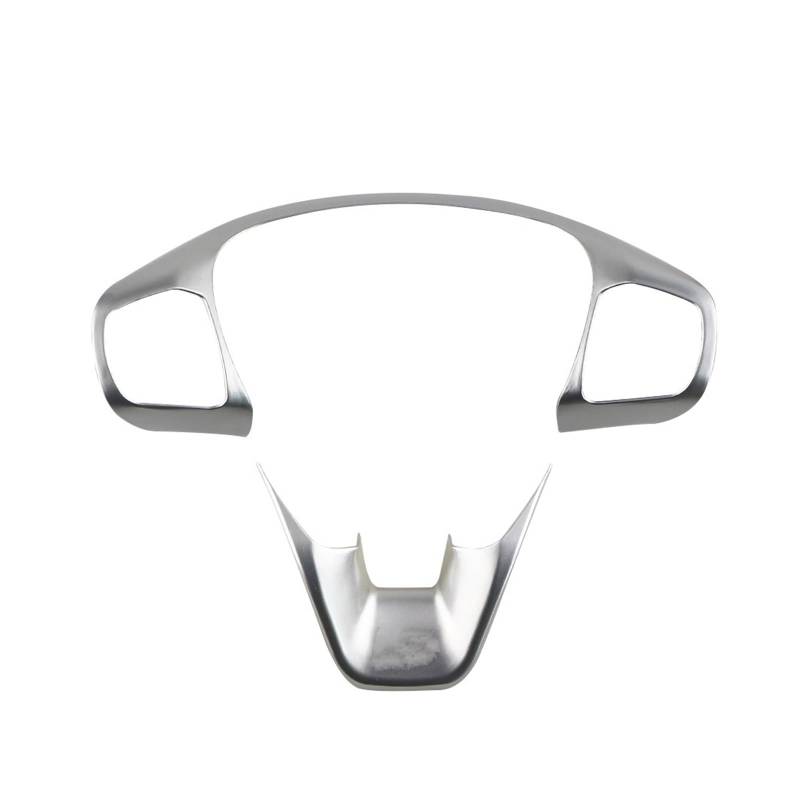 APNWVFO Innenausstattung Formteile Für Ford Für Focus 2019 2020 MK4 ABS Innen Lenkrad Abdeckung Borte Aufkleber Zubehör Auto-Dekor Zubehör(ABS Silver) von APNWVFO